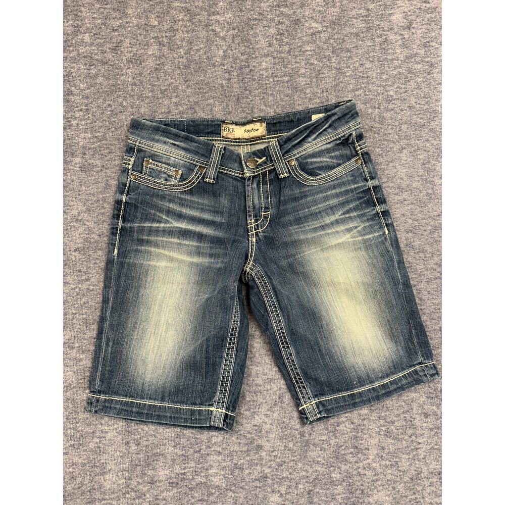 BKE Payton Denim Blue Jeans Shorts Women Size (28)